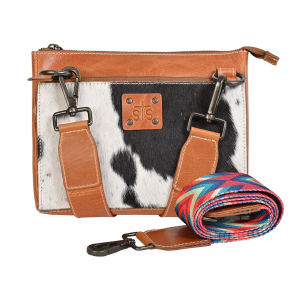 STS Basic Bliss Lily Buff/Cowhide Leather Crossbody Bag (STS-39941)