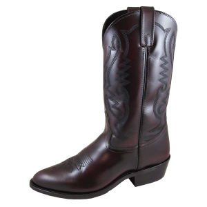 SMOKY MOUNTAIN BOOTS Men's Denver Black Cherry Leather Western Boots (4036)