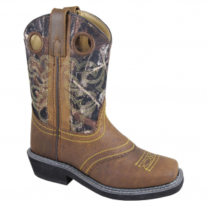 SMOKY MOUNTAIN BOOTS Youth Pawnee Brown Oil Distress /Camo Boots (3350Y)