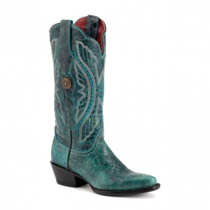 FERRINI Women's Twilight V-Toe Teal Boots (8106143)