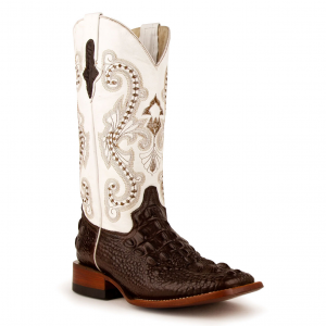 FERRINI Women's Rancher Square Toe Western Boots