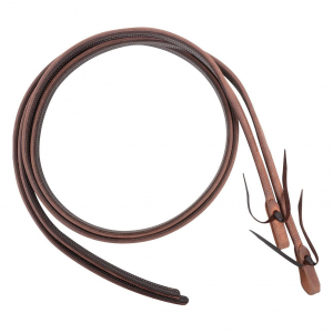 MARTIN SADDLERY 5/8in Thick Tied Ends With Double Stitched Heavy Harness And Latigo Split Reins (SR58HHLDS-8)