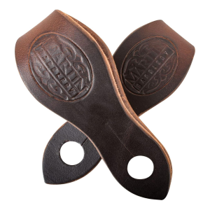 MARTIN SADDLERY Harness Leather Medium Chocolate Slobber Straps (SLOBBERCHHM) - Martin Saddlery