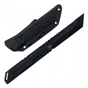TAKUMITAK Solution D2 Tanto Blade G10 Handle Fixed Knife with Kydex Sheath (TKF216)
