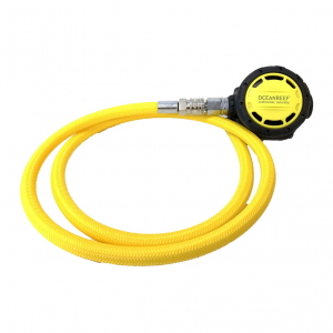OCEAN REEF Secondary Regulator With Quick Connection Hose Yellow Octopus (OR024900)