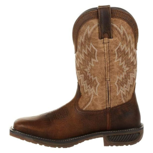 DURANGO Men's WorkHorse 11in Saddle Steel Toe Western Work Boots - Durango