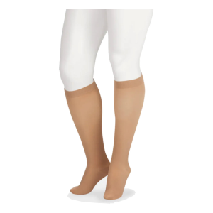JUZO Soft Knee 15-20 mmHg FF Petite With Silicone Band Stockings - Juzo