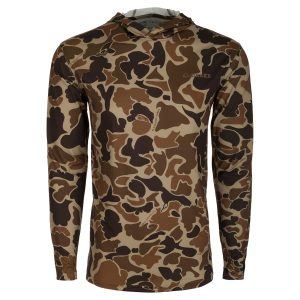 DRAKE Performance Print Old School Long Sleeve Hoodie (DS1515) - Drake