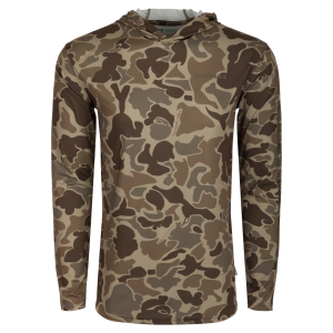 DRAKE Performance Print Old School Long Sleeve Hoodie (DS1515) - Drake