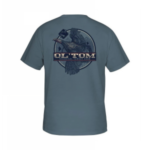 DRAKE Men's Ol' Tom Camber Flight Smoke Blue T-Shirt (OT1525-SMB)
