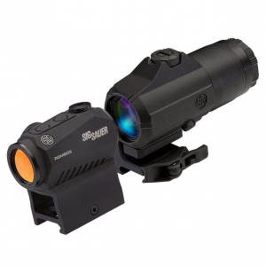 SIG SAUER Romeo5 1x20mm 2 MOA Red Dot Sight with Juliet3 3x Magnifier Combo (SORJ53101)