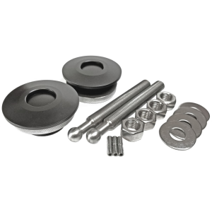 QUIK-LATCH Aluminum Low Profile Quick Release Hood Pin Kit (QL-50)