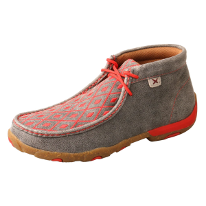 TWISTED X Women's Chukka Grey and Grenadine Driving Moc (WDM0147)