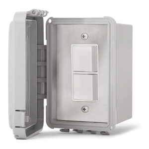 INFRATECH Surface Mount Single/Dual Duplex Switch with Weatherproof Cover For Exposed Exterior and Gang Box