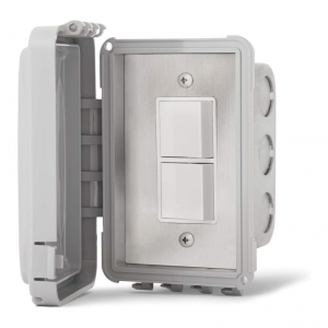 INFRATECH Duplex Stack Switch Single/Dual Flush Mount Controller with Weatherproof Cover
