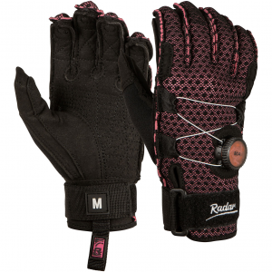RADAR Women's Lyric-A BOA Black/Pink Ariaprene Inside-Out Gloves