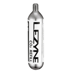 LEZYNE 25g Threaded CO2 Silver Bicycle Tire Inflation Cartridges, 5 Pack (1-C2-CRTDG-V125P5) - Lezyne
