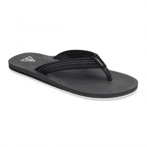 COBIAN Men's Anchor Black Flip-Flop Sandals (HBA23-001)