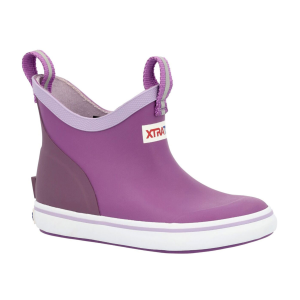 XTRATUF Kid's 4in Dewberry/Purple Gumdrop Ankle Deck Boots (XKAB500C) - Xtratuf