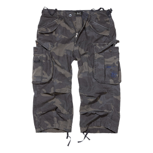 BRANDIT INDIVIDUAL WEAR Men's Cargo Black Capri Pants (2003-11002) - Brandit Individual Wear