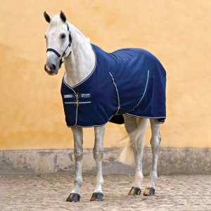 HORSEWARE IRELAND Rambo Navy/Navy/White Stable Sheet with Embossed Lining (ADAAAC-BBW0) - Horseware Ireland