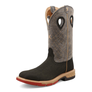 TWISTED X Mens 12in Alloy Toe With CellStretch Rubberized Western Work Boot