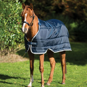 HORSEWARE IRELAND 200g Medium Navy/Silver Pony Liner (ABADP2-BI00)
