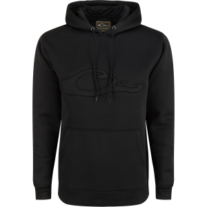 Drake DRAKE Men's The Back Eddy Embossed Solid Hoodie (DS2298) - $79.99 at gritroutdoors.com
