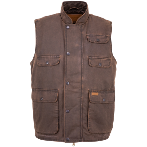 OUTBACK TRADING Men's Cobar Brown Vest (29742-BRN) - Outback Trading