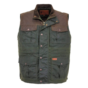 OUTBACK TRADING Men's Brant Dark Olive Vest (29715-DOL) - Outback Trading