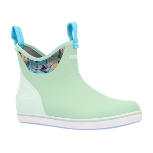 XTRATUF Women's 6in ADB Guy Harvey Lichen/Glacier Ankle Deck Boots (XWABGH30) - Xtratuf