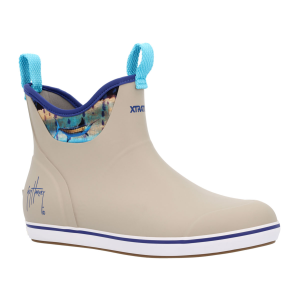 XTRATUF Men's 6in ADB Guy Harvey Simple Taupe Ankle Deck Boots (XMABGH90) - Xtratuf