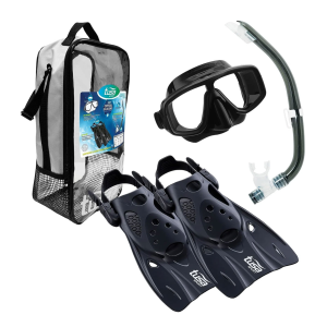 TUSA Platina Hyperdry Black Adult Travel Set (UP-0101BKBK) - Tusa