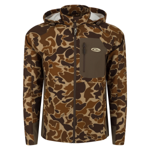 DRAKE Men's Rain Brake Lightweight Camo Softshell Jacket (DS7531) - Drake