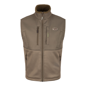 DRAKE Men's Hole Shot Chocolate Chip Solid Vest (DS7391-CHC) - Drake