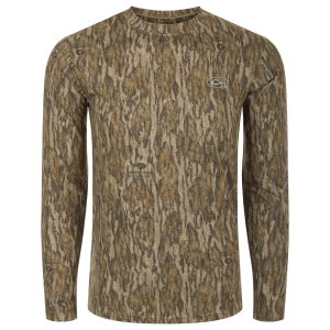 DRAKE Men's EST Camo Performance Crew Long Sleeve (DW1505) - Drake
