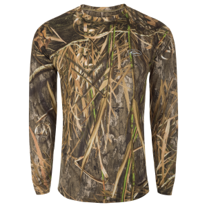 DRAKE Men's EST Camo Performance Crew Long Sleeve (DW1505) - Drake