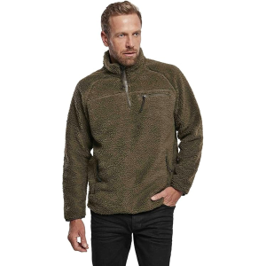 BRANDIT INDIVIDUAL WEAR Men's Fleece Quarter Zip Black Jacket (5022-11002) - Brandit Individual Wear