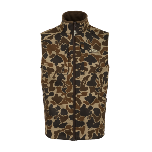 DRAKE Men's Windproof Softshell Old School Camo Vest (DS7523-016) - Drake
