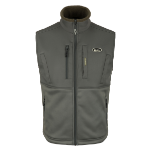 DRAKE Men's Hole Shot Chocolate Chip Solid Vest (DS7391-CHC) - Drake