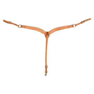 MARTIN SADDLERY 1.75in Natural Roughout Breast Collar (BC134NTRO) - Martin Saddlery