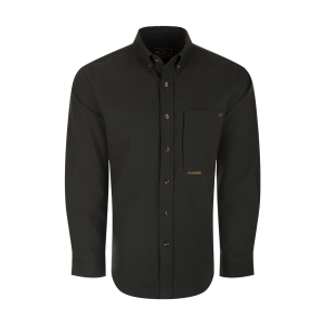 DRAKE Men's Autumn Brushed Twill Solid LS Shirt (DS2190) - Drake