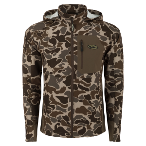 DRAKE Men's Rain Brake Lightweight Camo Softshell Jacket (DS7531) - Drake