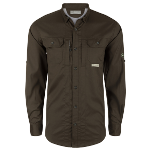 DRAKE Men's Wingshooters Trey Dobby Button-Down LS Shirt (DS2606) - Drake