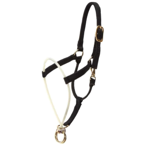 PROFESSIONAL'S CHOICE Black Nylon Halter Rope Nose (NHRA-BLA) - Professional's Choice