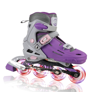 C SEVEN Kids Adjustable Inline Skates with Light Up Wheels (C7-RSK) - C Seven