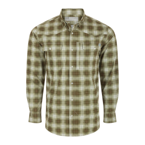 DRAKE Men's Cinco Ranch Western Plaid LS Shirt (DS2239) - Drake