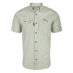 DRAKE Men's Frat BD Houndstooth Check SS Shirt (DS2275) - Drake