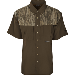 DRAKE Men's EST Two-Tone Camo Flyweight Wingshooter's Two-Tone SS Shirt (DW7006-T) - Drake