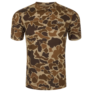 DRAKE Men's EST Camo Performance Short Sleeve Crew (DW1506) - Drake
